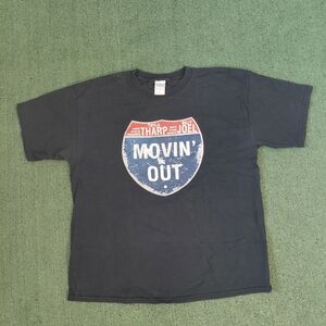 VINTAGE 2002 Billy Joel & Twyla Tharp Movin Out' Promo T Shirt Size XL